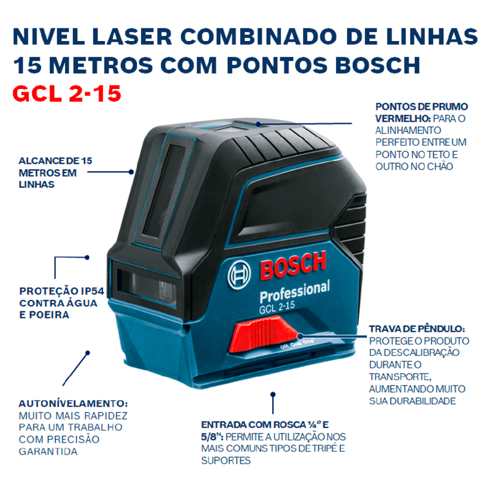Nivel Laser GCL 2-15G con soporte 